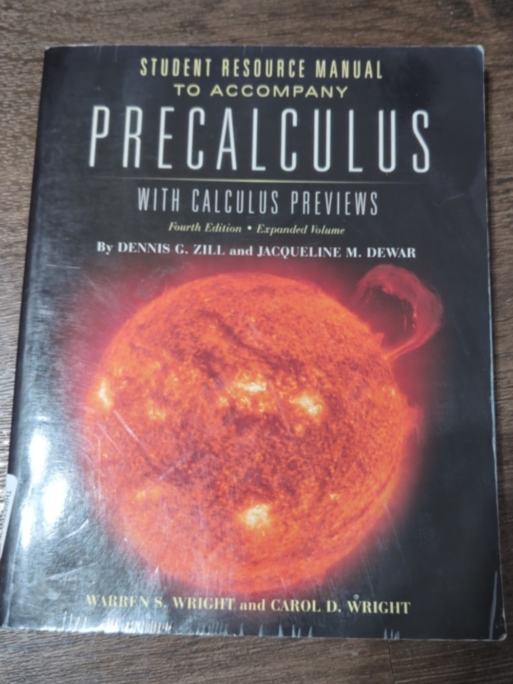 Student resource manual to accompany precalculus with precalculus previews 4th E